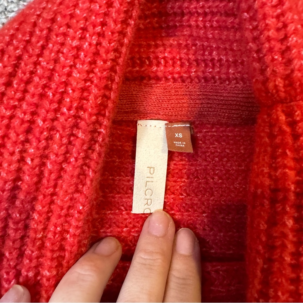 PILCRO Red Cowl-neck Sweater - Picture 5 of 5